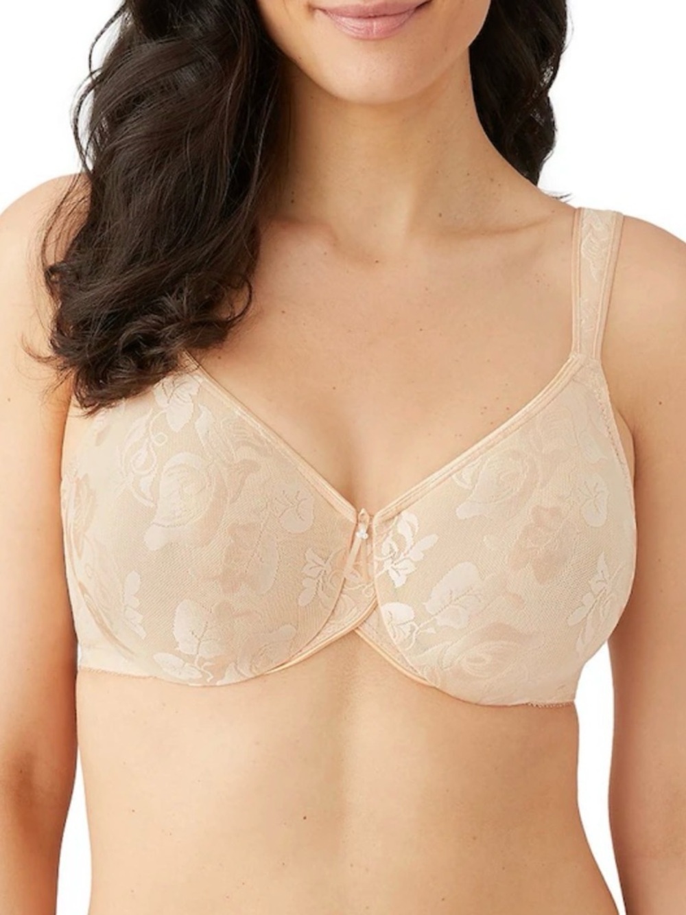Wacoal Awareness Full Figure Seamless Underwire Nude Bra Size 34DDD